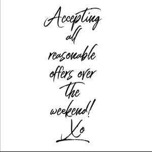 Go ahead and submit any offers! I'll negotiate!